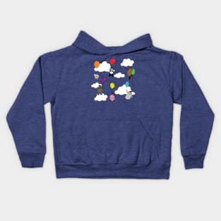 Animals with Balloons Kids Hoodie